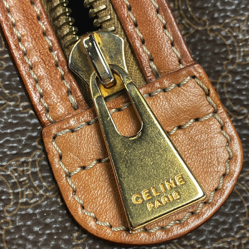Celine Macadam Handbag Shoulder Bag Canvas Brown - Picture 5 of 7